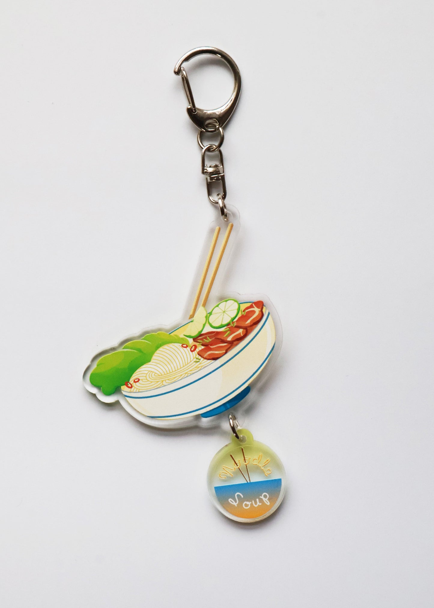 Noodle Soup Keychain