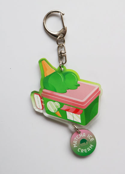 Matcha Ice Cream Keychain