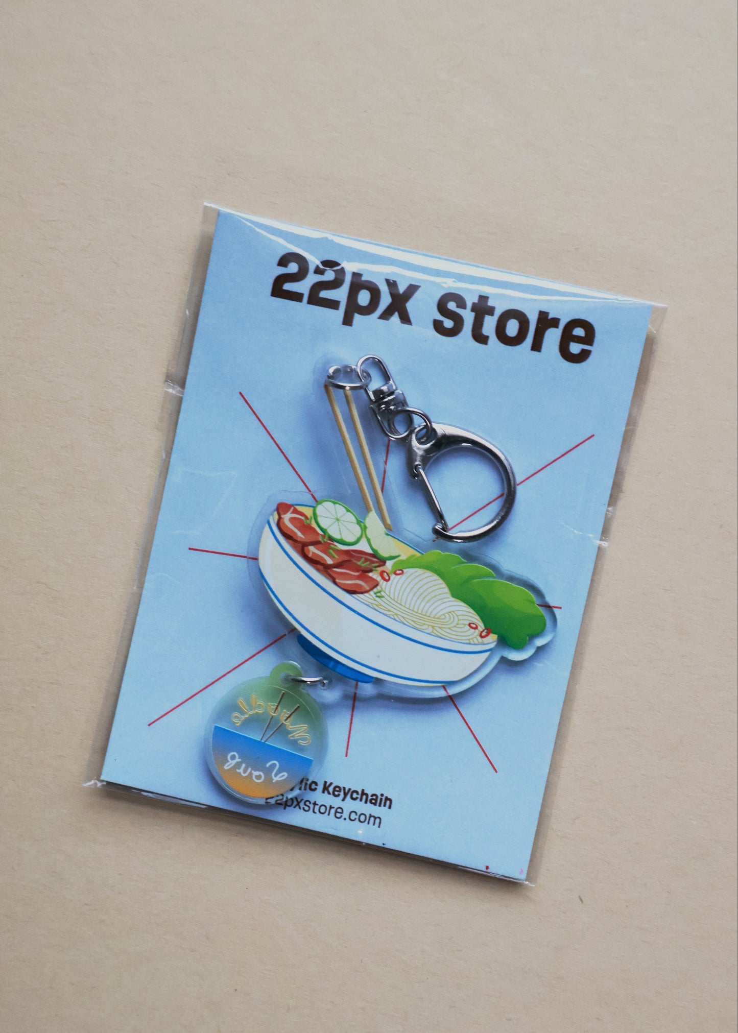 Noodle Soup Keychain