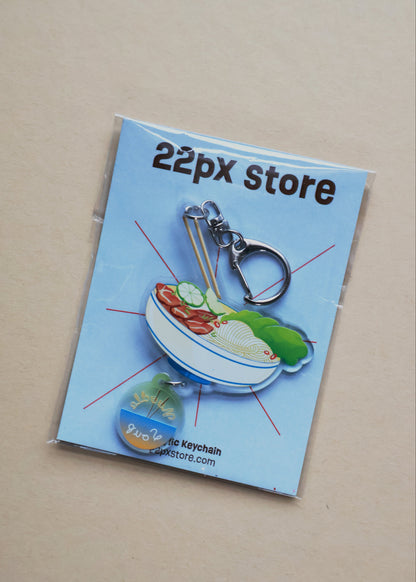 Noodle Soup Keychain