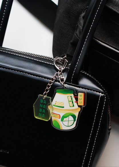 Banana Milk Keychain